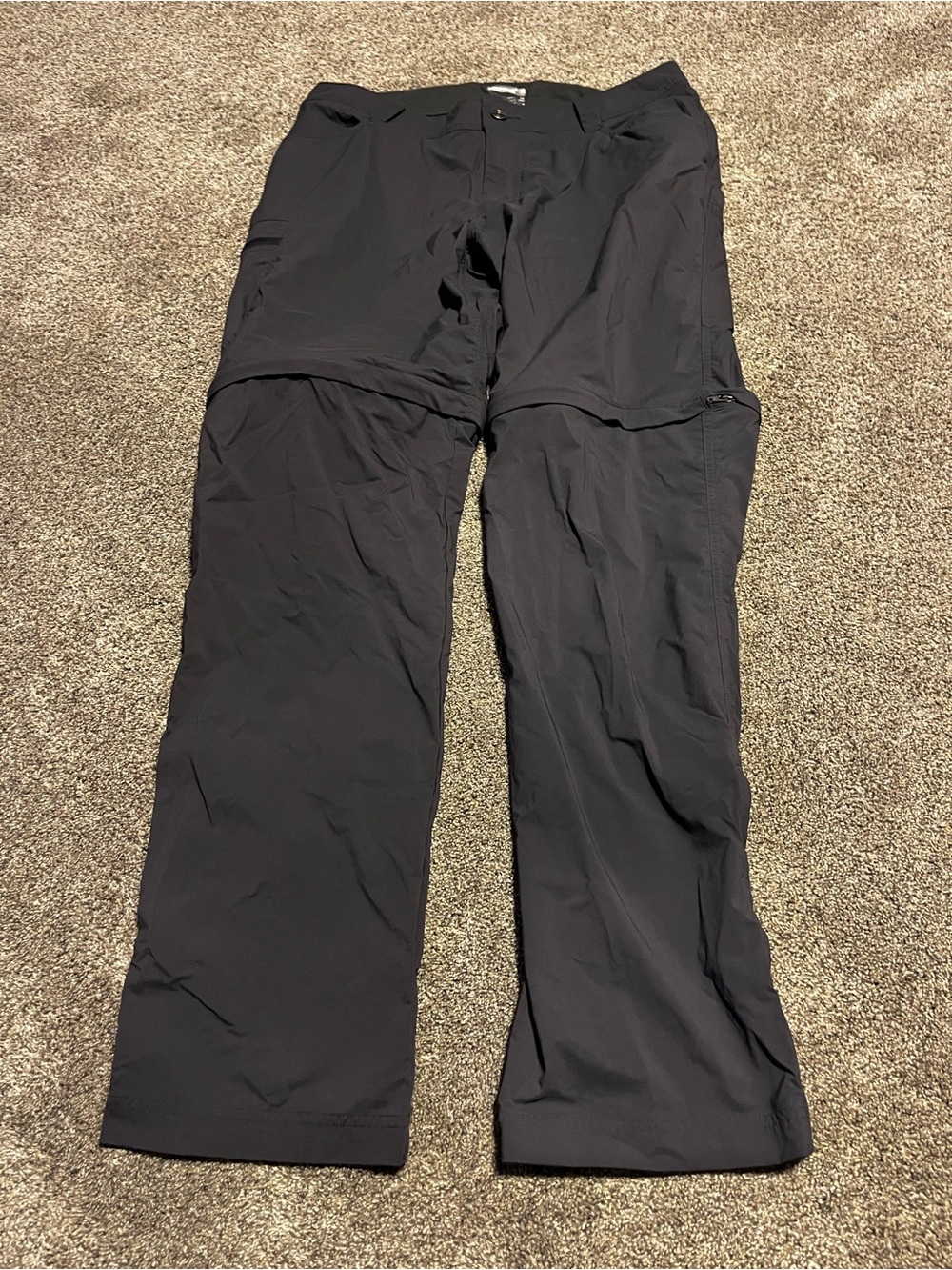 Marmot Men's Hiking Pants Gray Outdoor Size 32 Zip Offs Euc